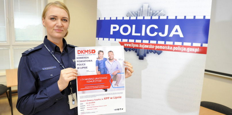 Oficer prasowy KPP w Lipnie, podkom. Małgorzata Małkińska zaprasza mieszkańców powiatu do udziału w akcji. /fot. Marcin Jaworski