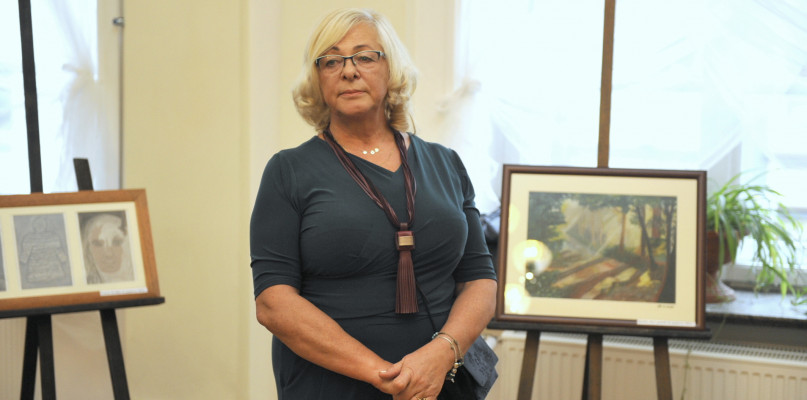 Lipnowska artystka Marilia Longo, autorka wystawy. /fot. Marcin Jaworski