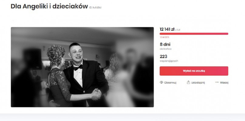 Zbiórka prowadzona jest na portalu Zrzutka.pl /fot. zrzutka.pl