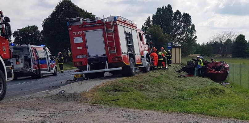 Do bardzo groźnego wypadku doszło w miejscowości Białowieżyn na DK 67. /fot. nadesłane
