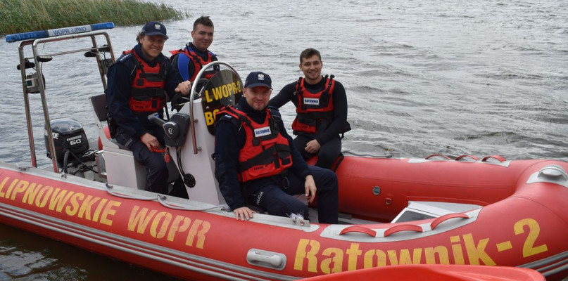 Także w tym roku ratownicy Lipnowskiego WOPR będą patrolować akweny wspólnie z funkcjonariuszami KPP w Lipnie. /Fot. KPP w Lipnie