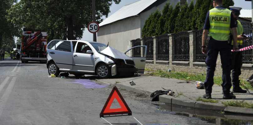 Kierująca skodą 80-letnia kobieta nie ustąpiła pierwszeństwa przejazdu. /Fot. Marcin Jaworski