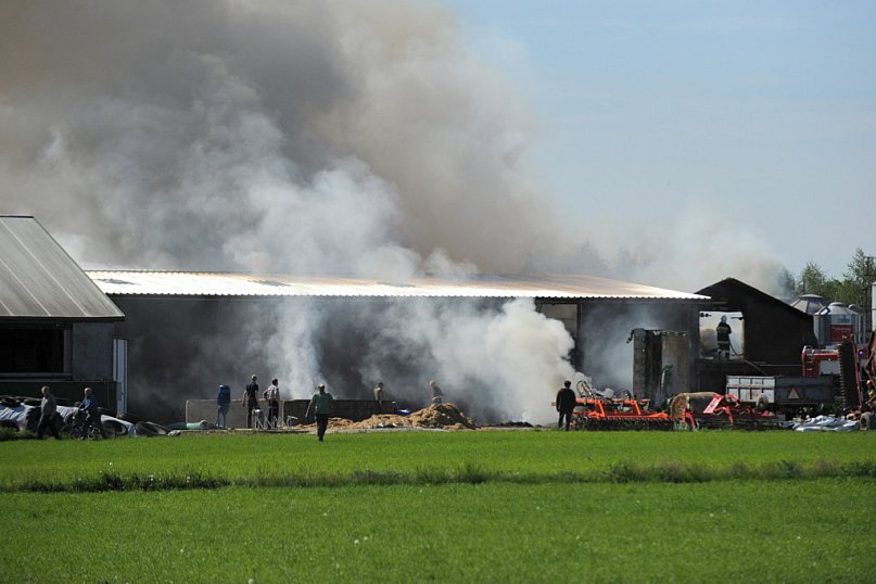 Okrąg: Pożar budynku gospodarczego