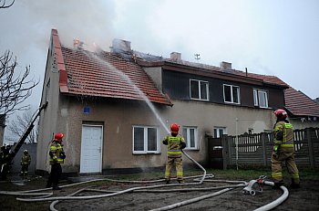 Lipno: Pożar poddasza w budynku mieszkalnym-877